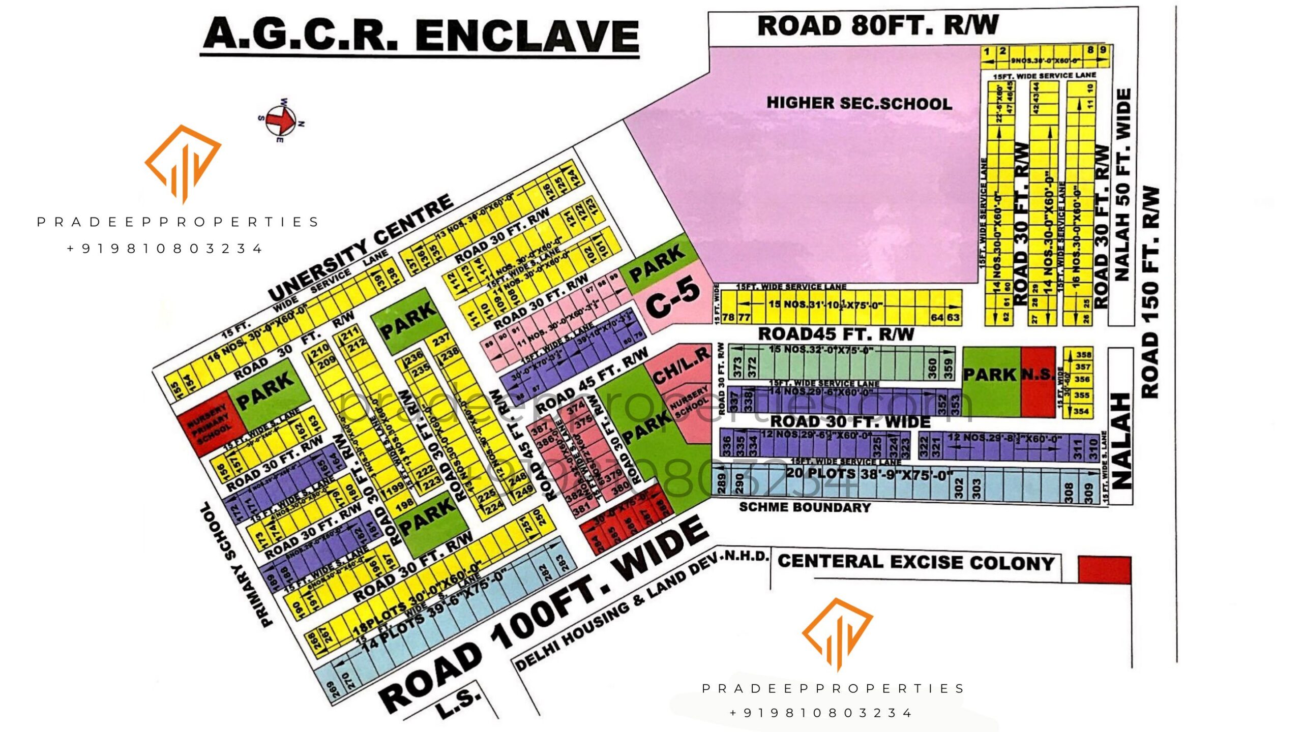 AGCR Enclave Colony Layout Map