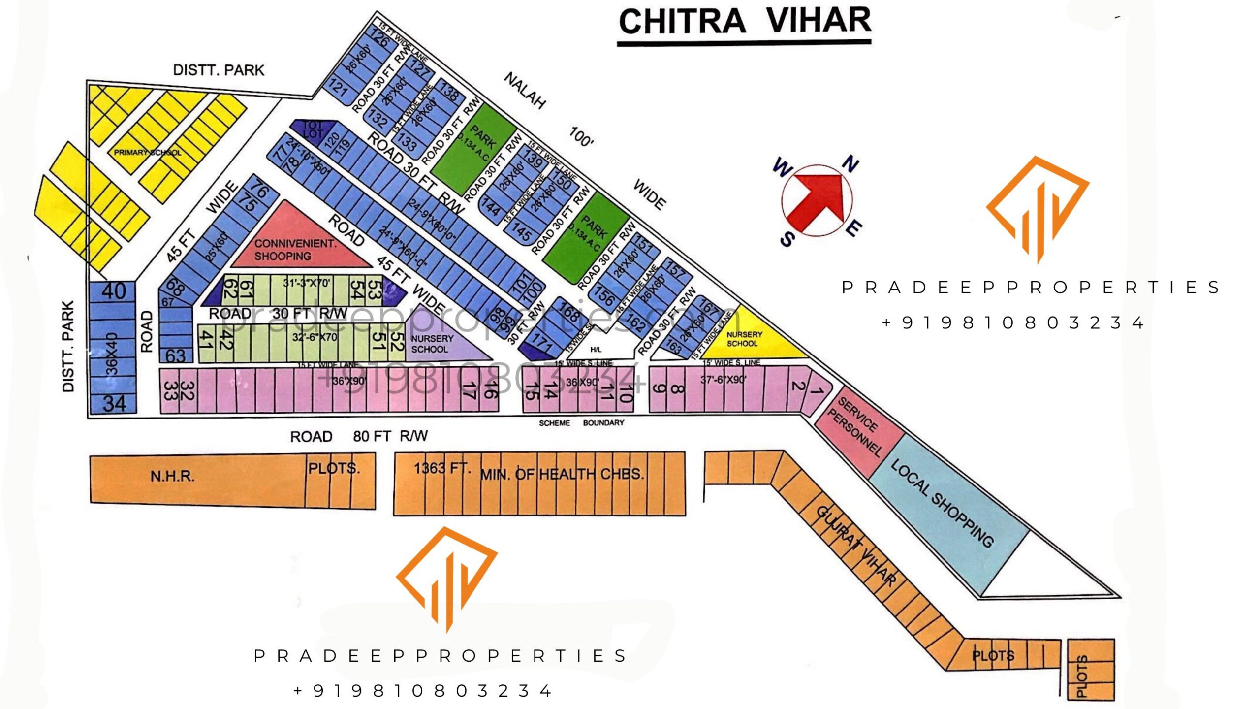 Chitra Vihar Colony Layout Map