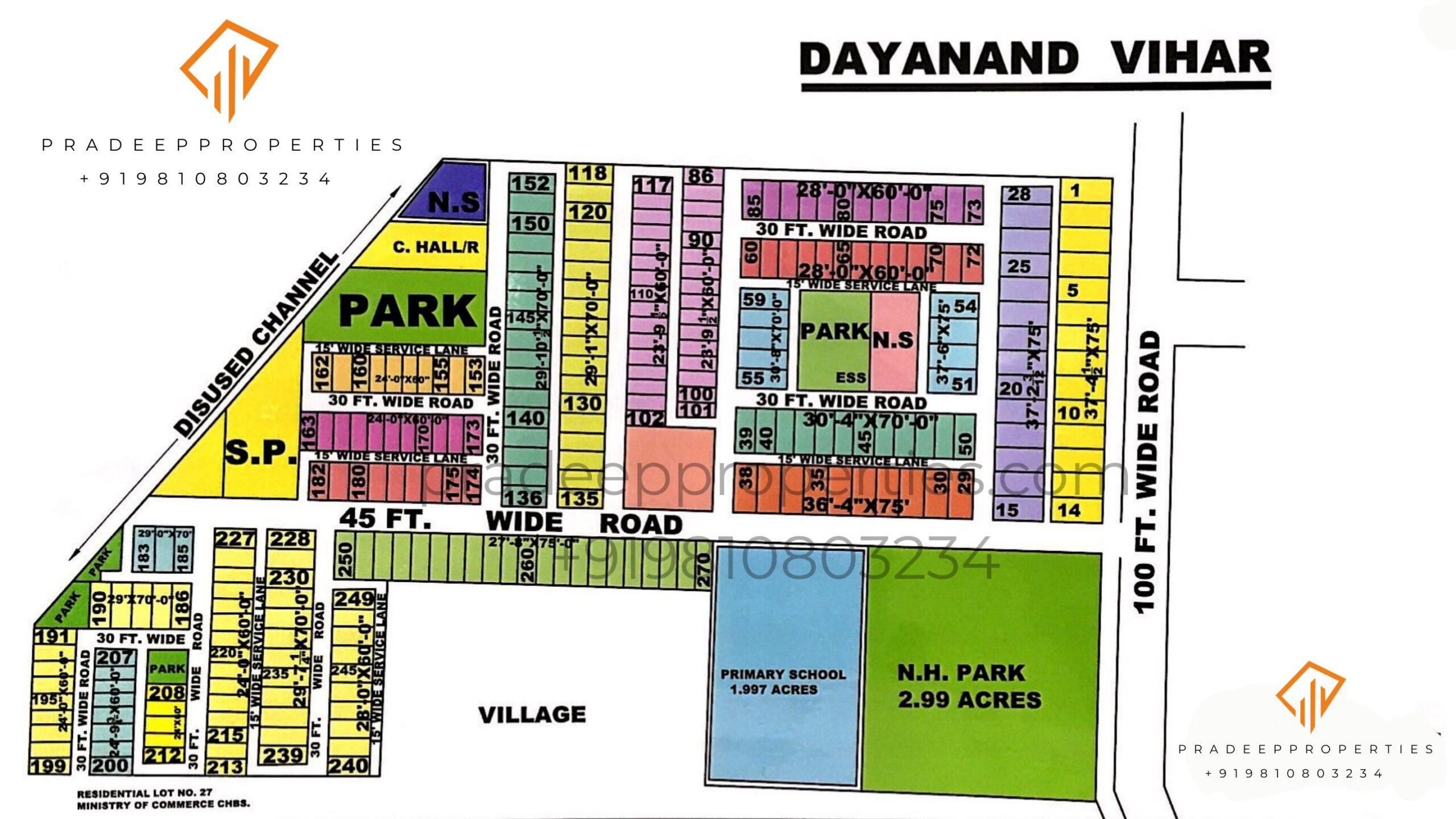 Dayanand Vihar Colony Layout Map