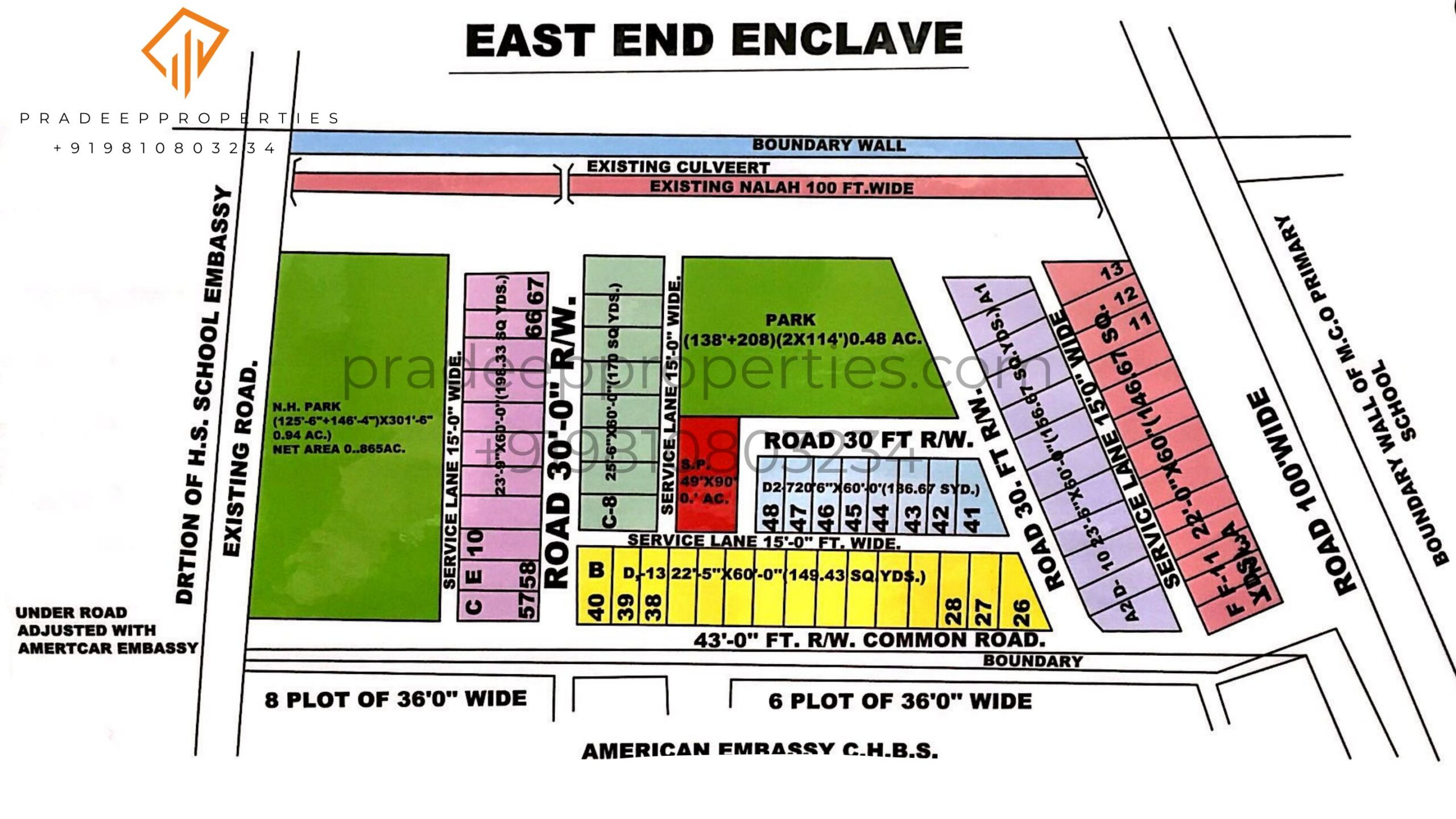 East End Enclave Colony Layout Map