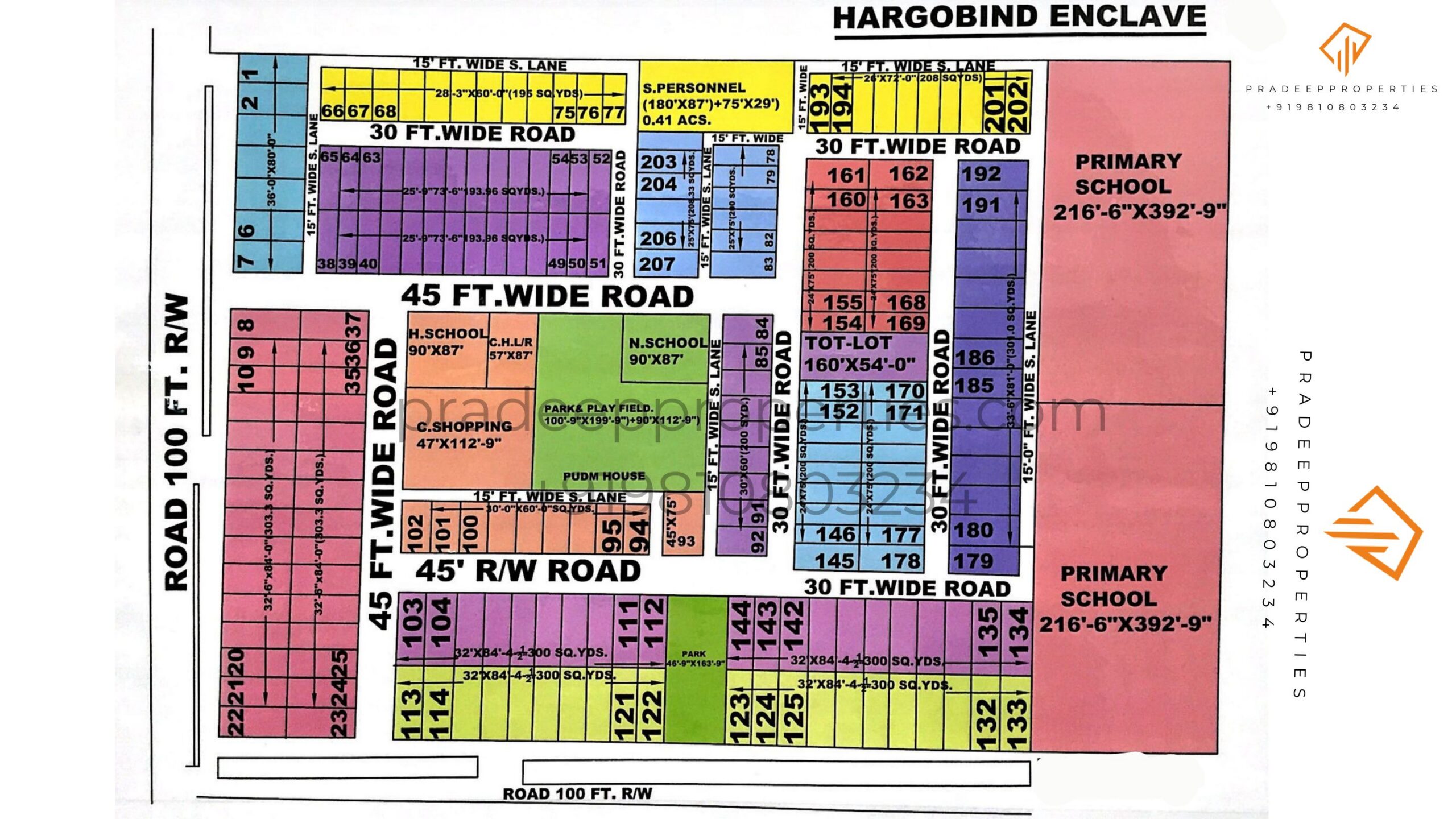 Hargobind Enclave Colony Layout Map