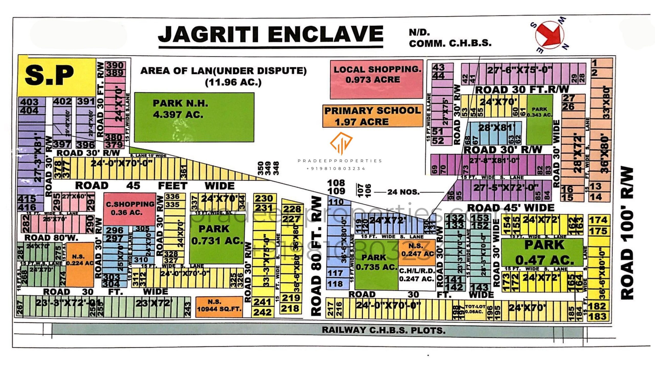 Jagriti Enclave Colony Layout Map
