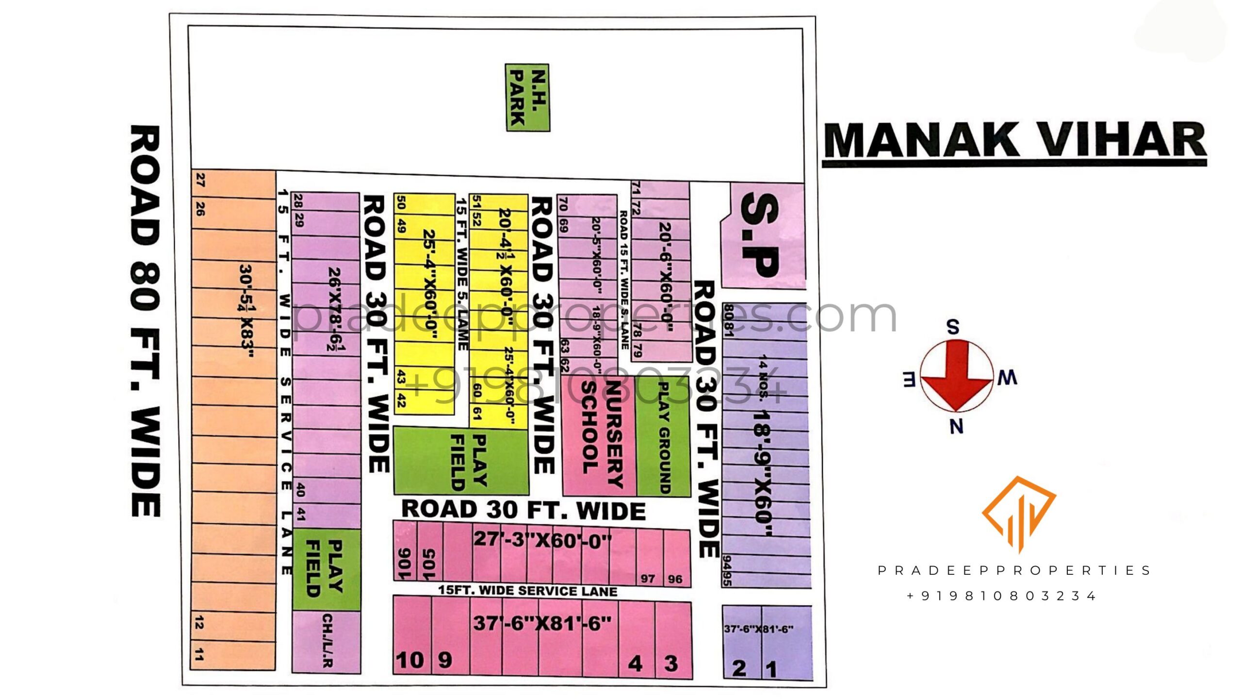 Manak Vihar Colony Layout Map
