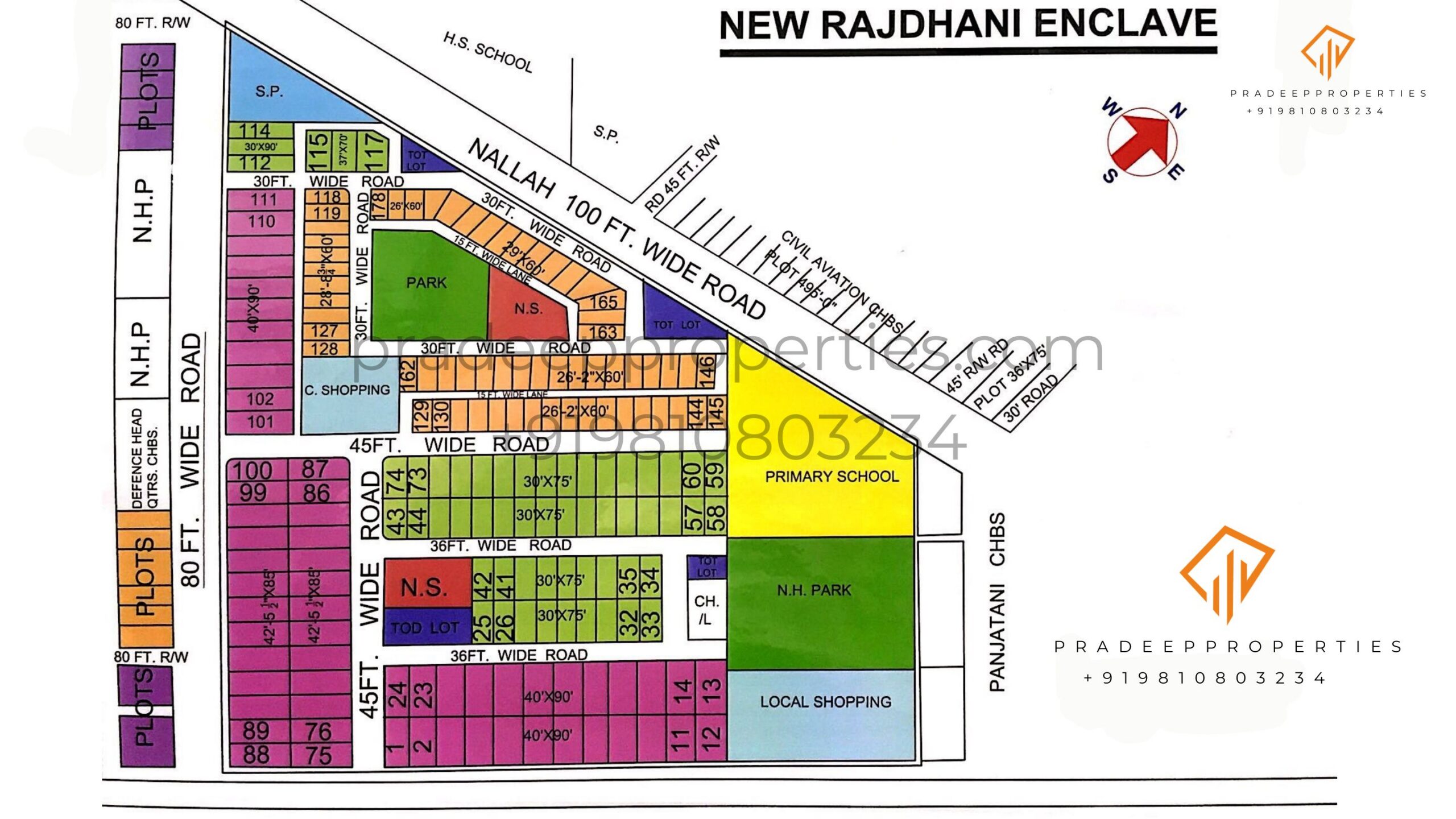New Rajdhani Enclave Colony Layout Map