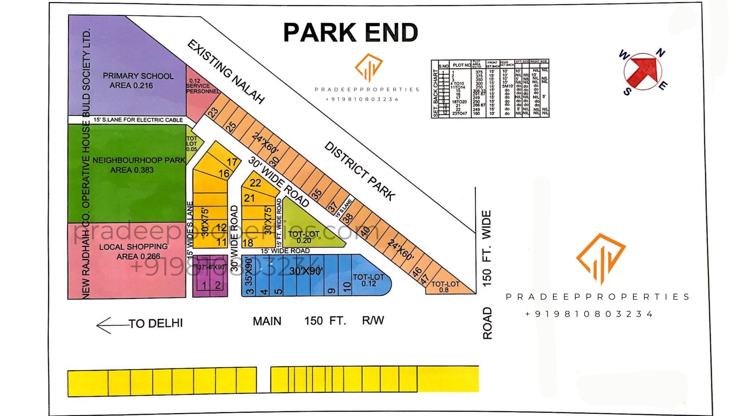 Park End Colony Layout Map
