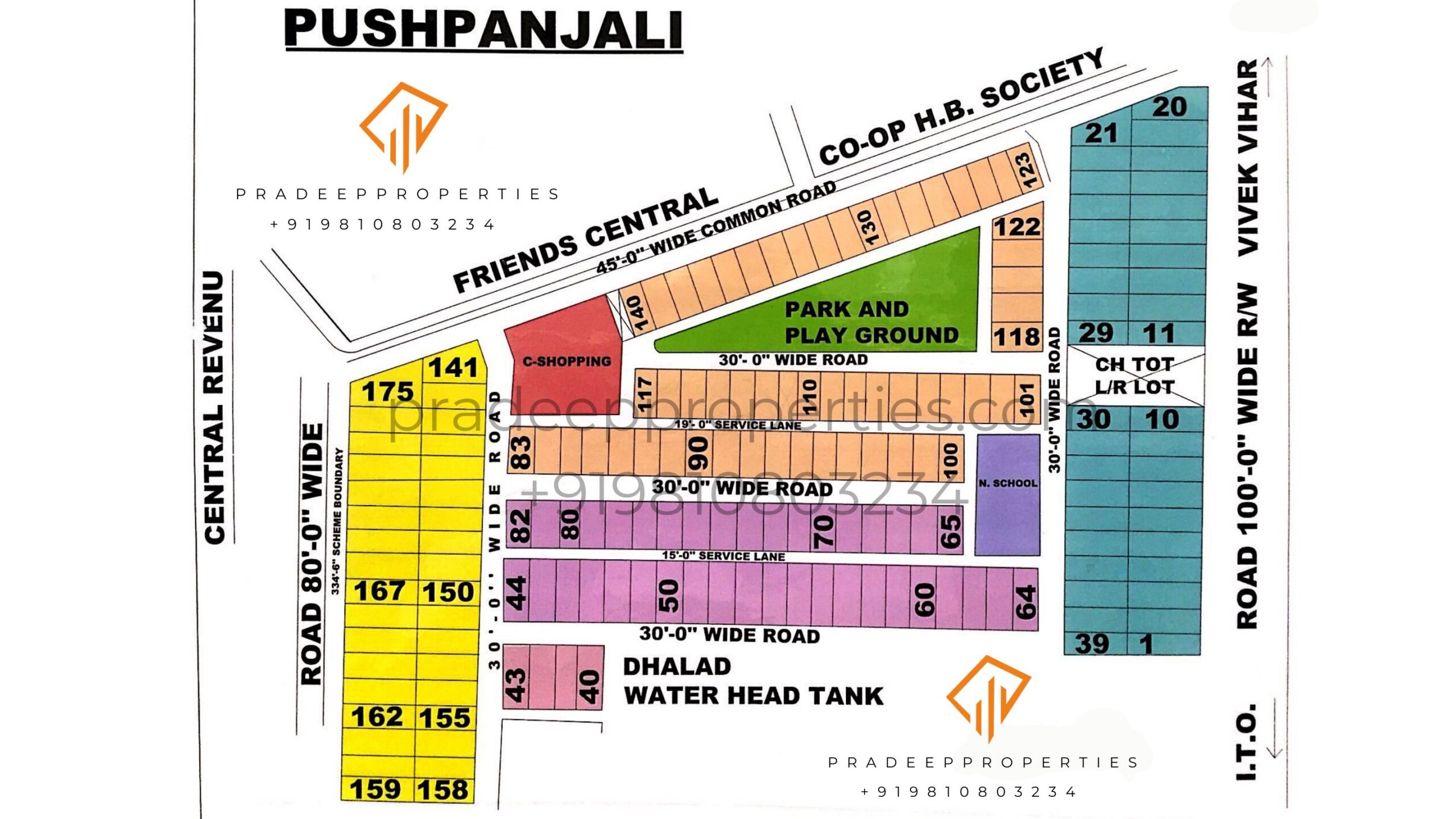 Pushpanjali Colony Layout Map