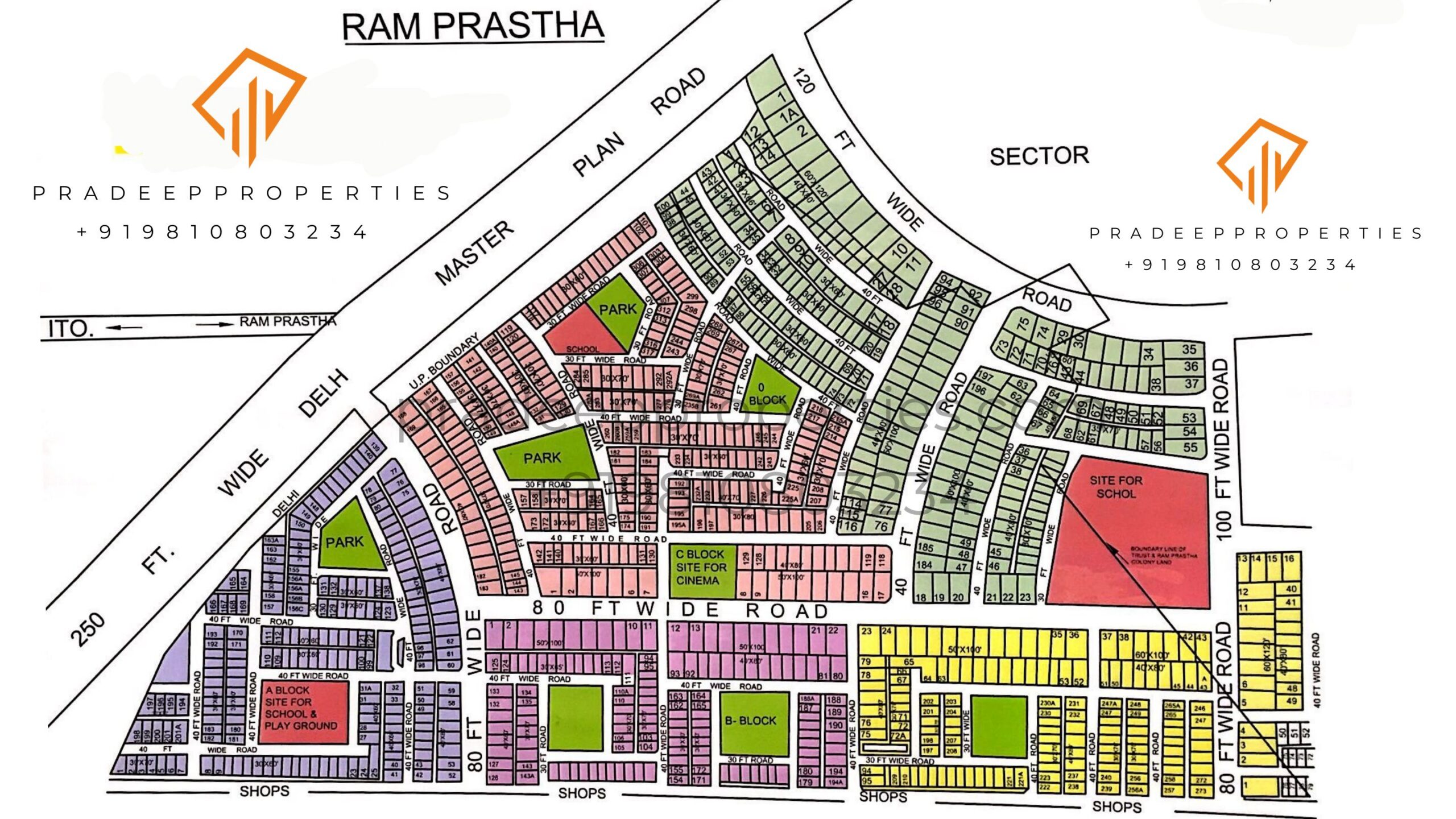 Ram Prastha Colony Layout Map
