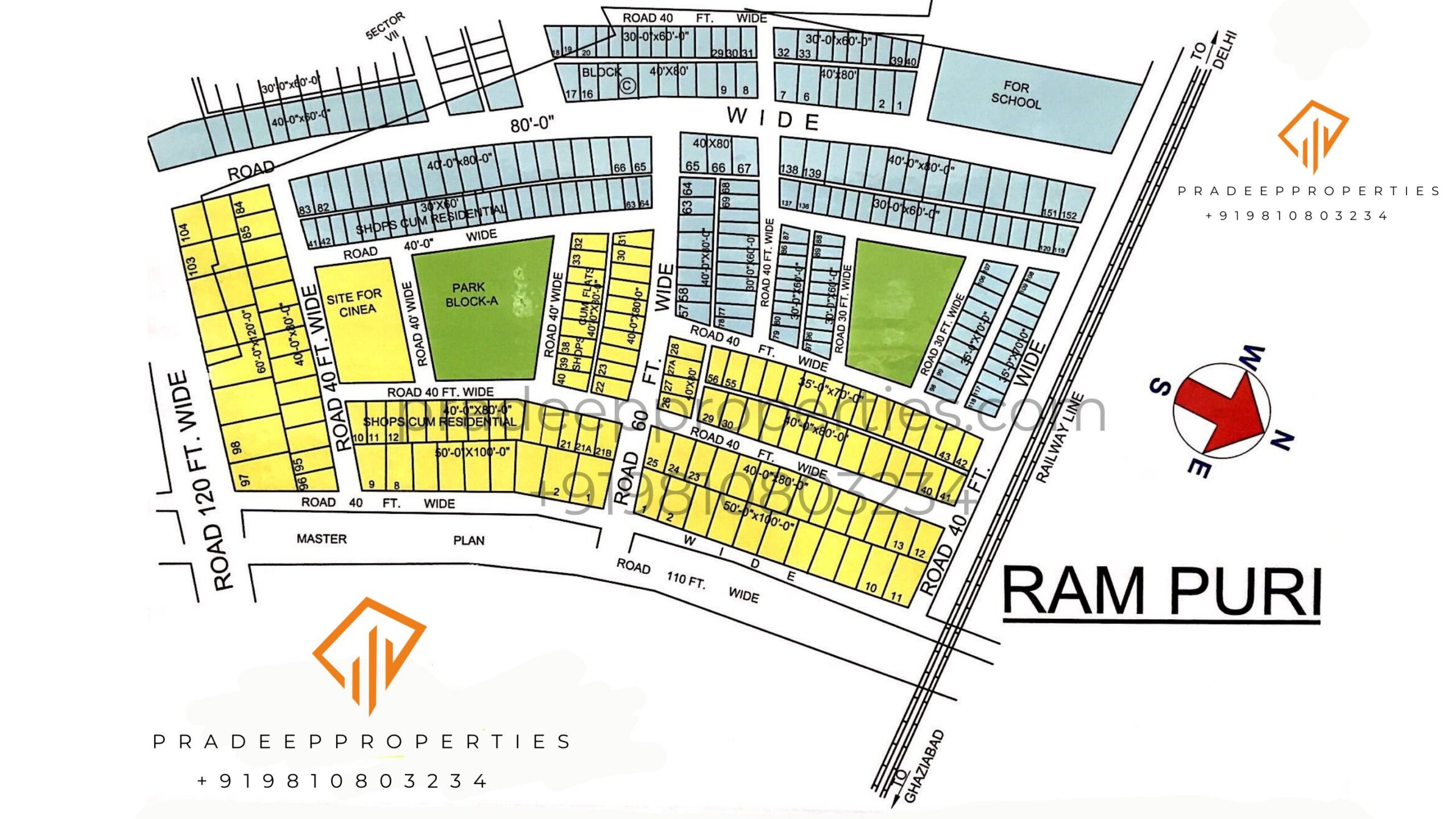 Ram Puri Colony Layout Map