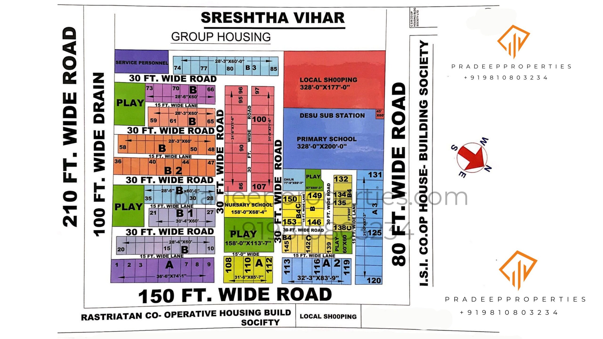 Shrestha Vihar Colony Layout Map