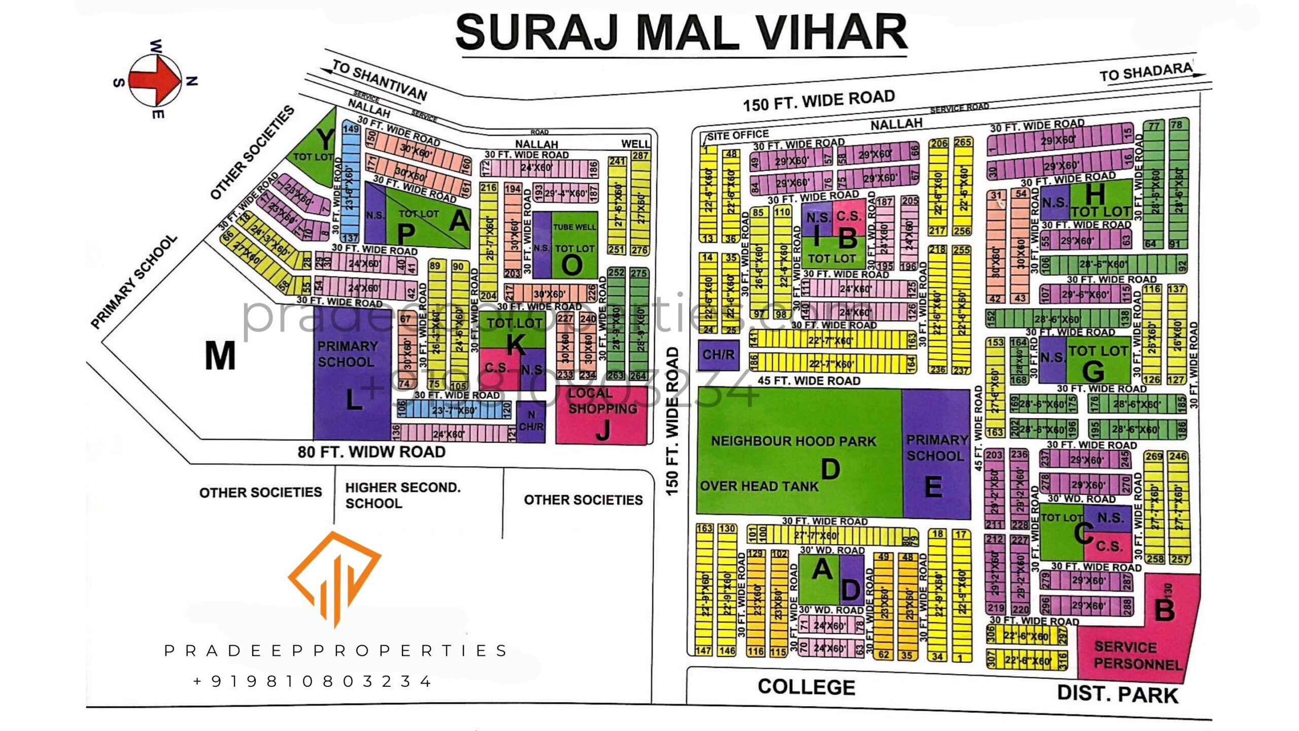 Surajmal Vihar Colony Layout Map