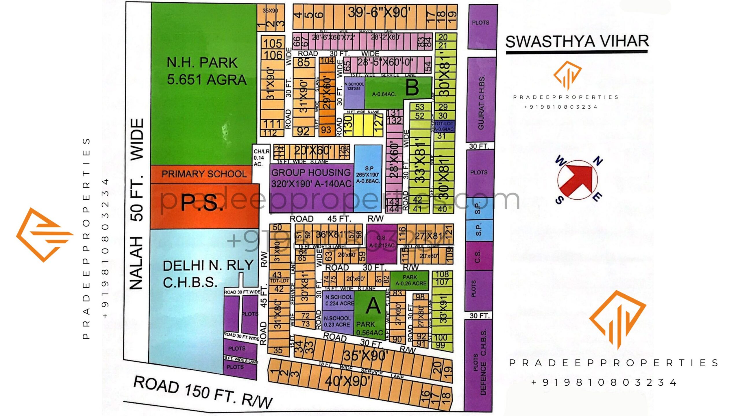 Swasthya Vihar Colony Layout Map